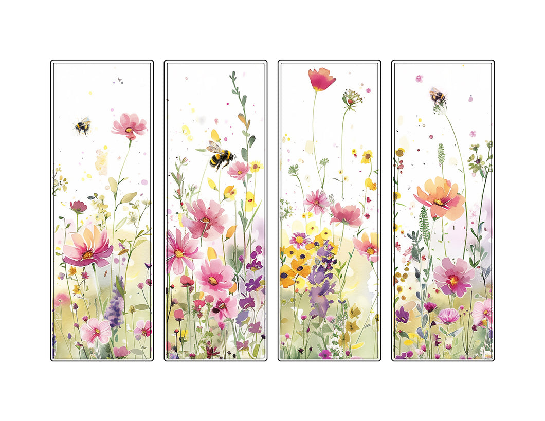 FREE GIFT - Set of 20 Floral Watercolor Bookmarks - Digital Print from Home